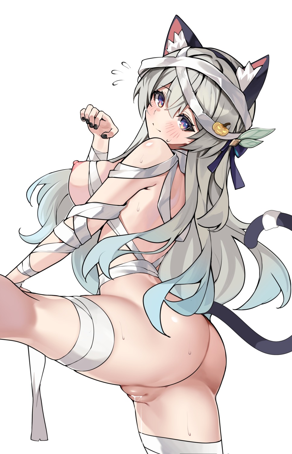 animal_ears ass bandages cum firefly honkai:_star_rail matrix16 naked_ribbon nekomimi pussy tail uncensored