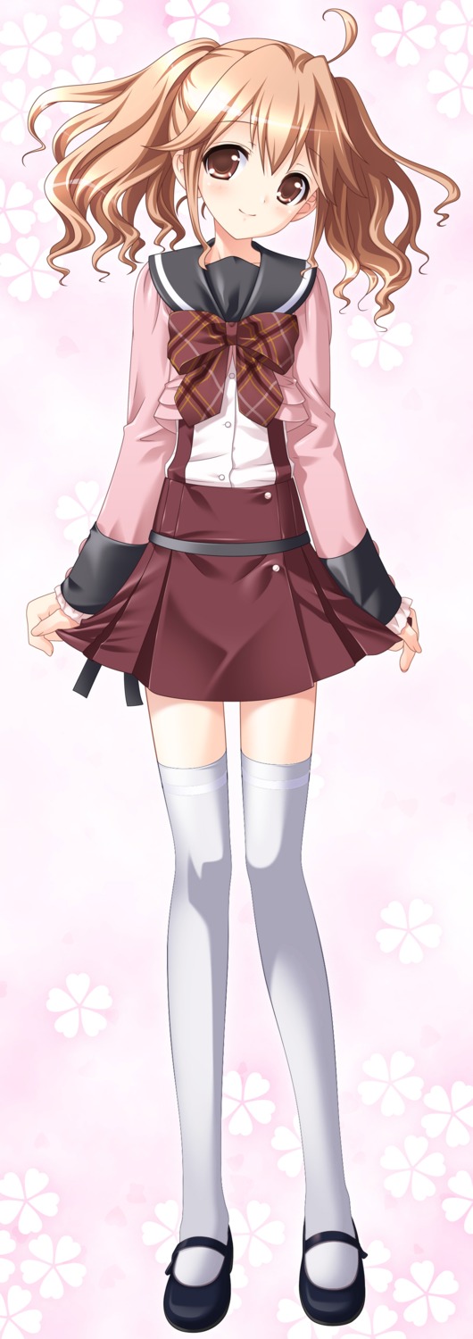 kasukabe_akira sakura_sakura seifuku tachibana_kurumi thighhighs