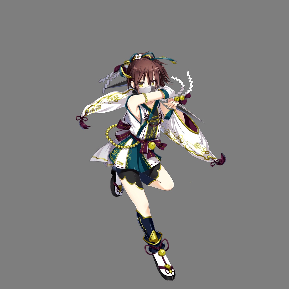 bike_shorts hoshi_no_girls_odyssey ninja transparent_png weapon