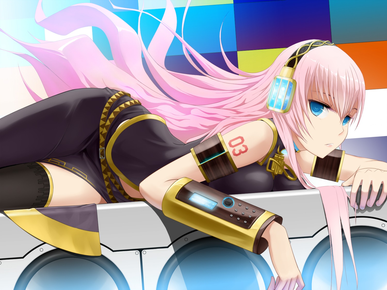 megurine_luka penpen vocaloid wallpaper