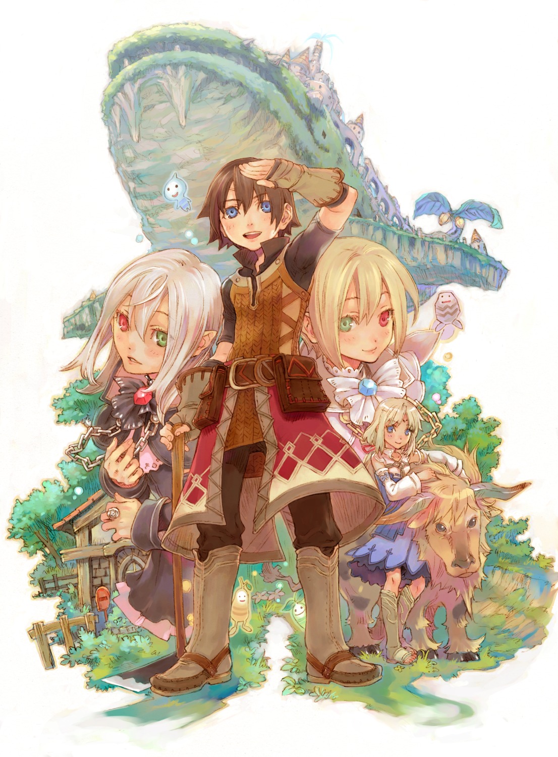 harvest_moon heterochromia iris_blanche iris_noire iwasaki_minako mist_(rune_factory) rune_factory