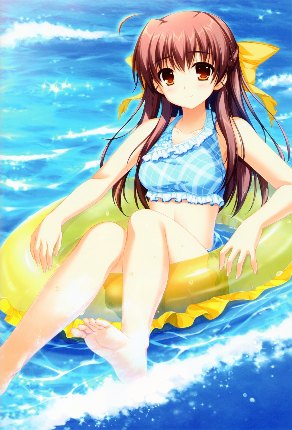 alpha bikini feet hinata_natsumi sharin_no_kuni_himawari_no_shoujo swimsuits wet