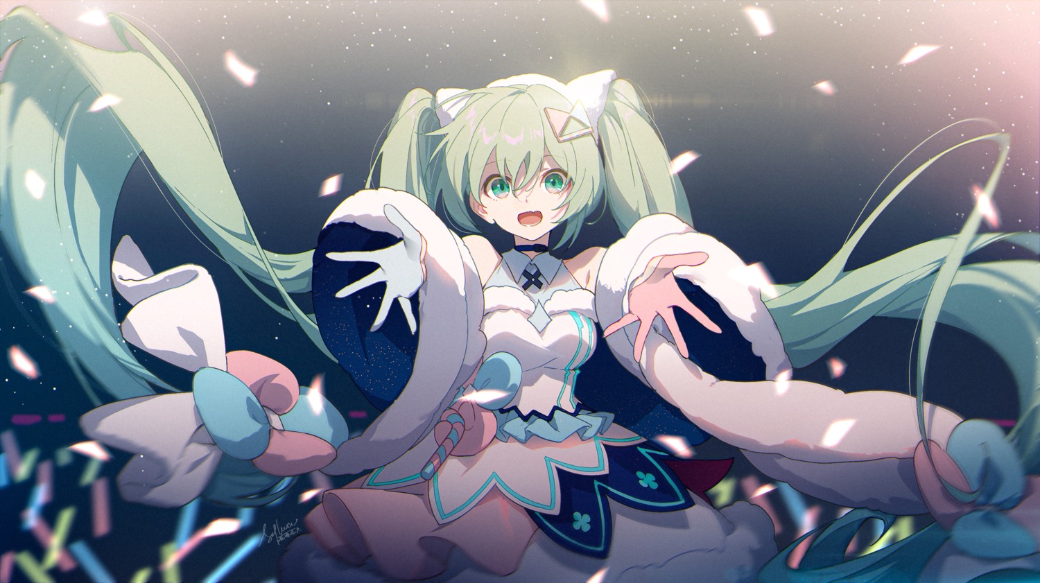 dress hatsune_miku magical_mirai slyvia vocaloid