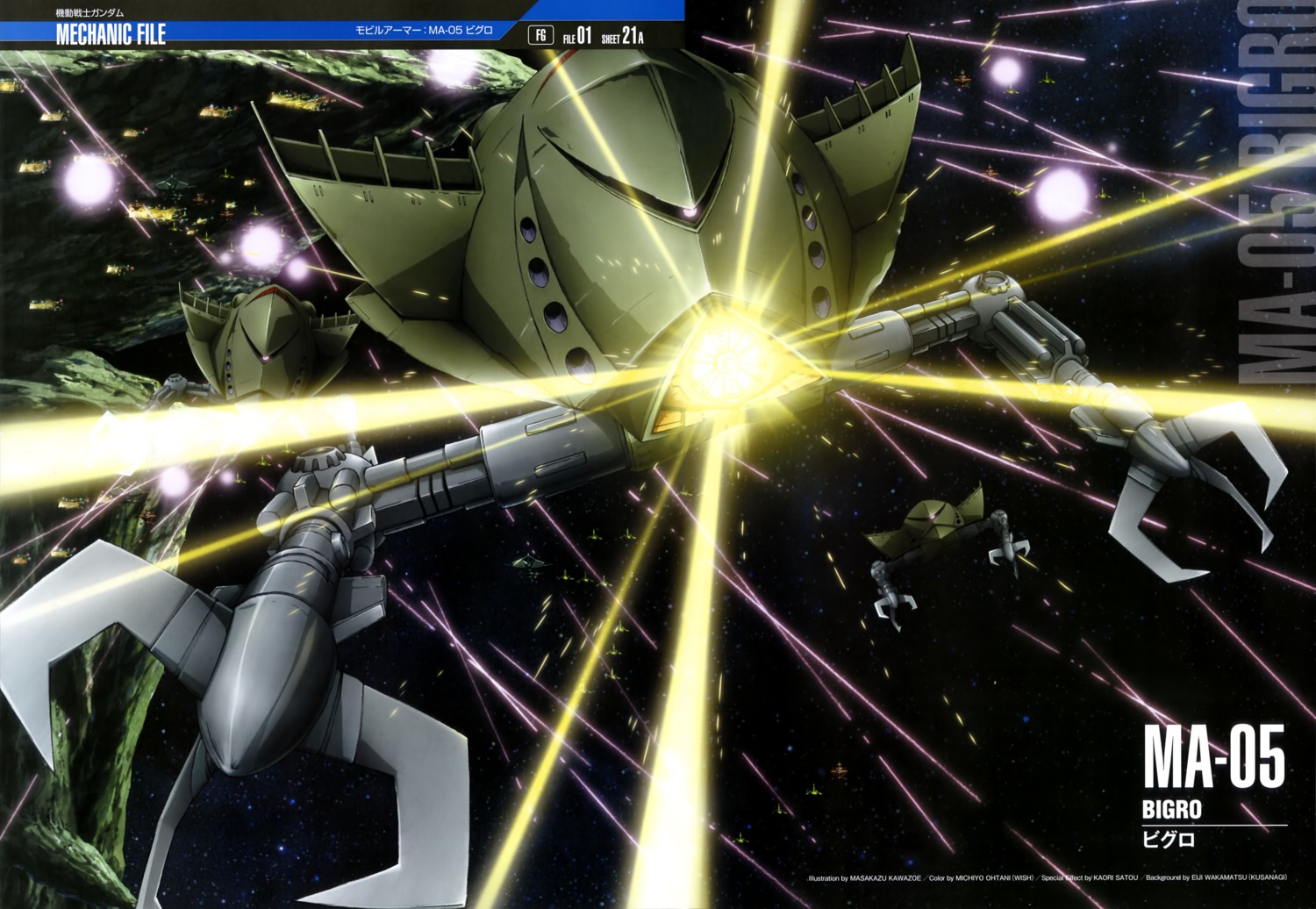 gun gundam kawazoe_masakazu mecha mobile_suit_gundam weapon