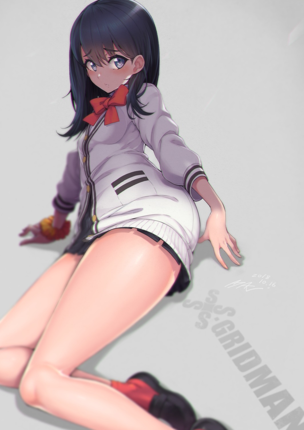 ayaki seifuku ssss.gridman sweater takarada_rikka