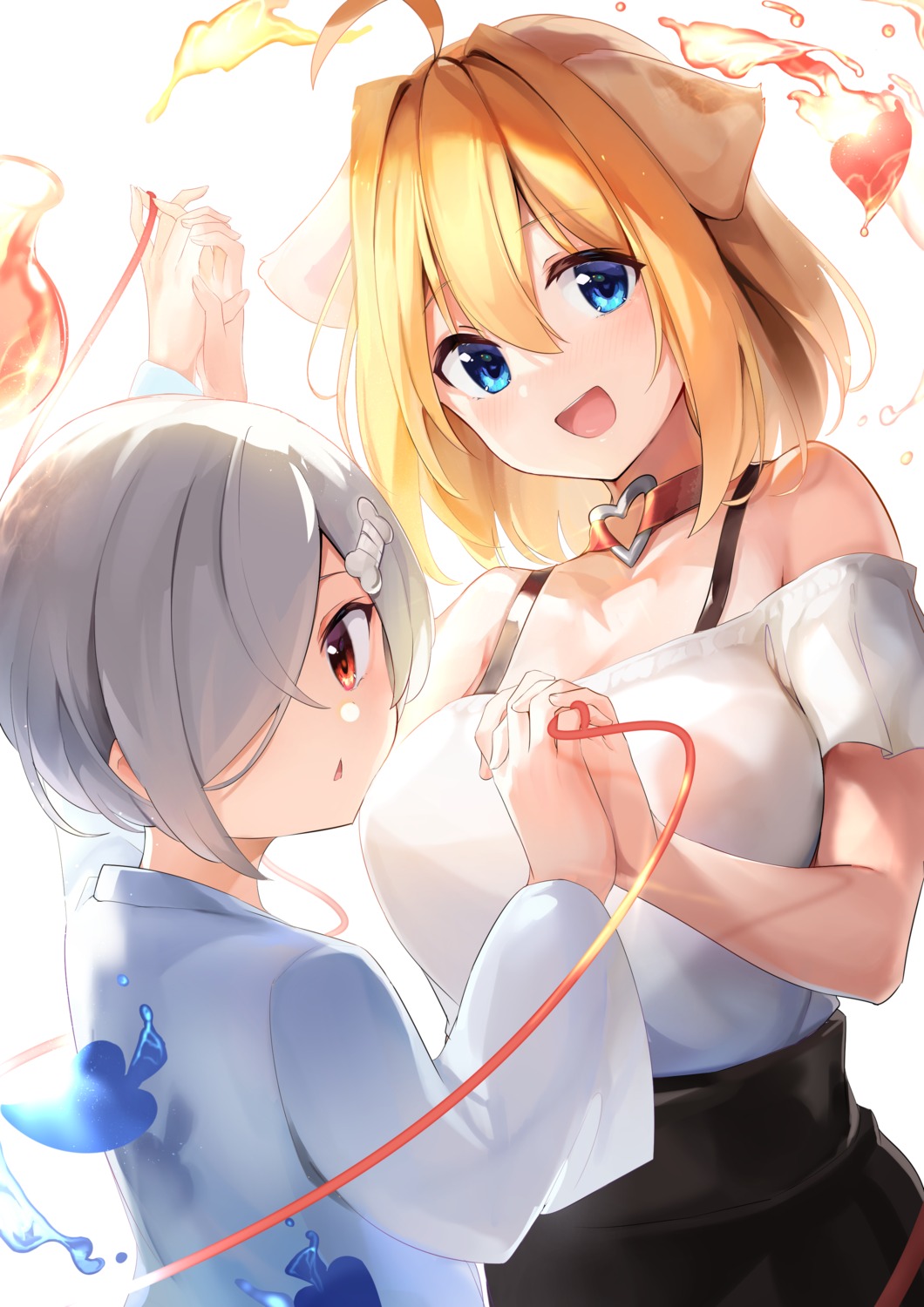 animal_ears cleavage maeshimashi yuri