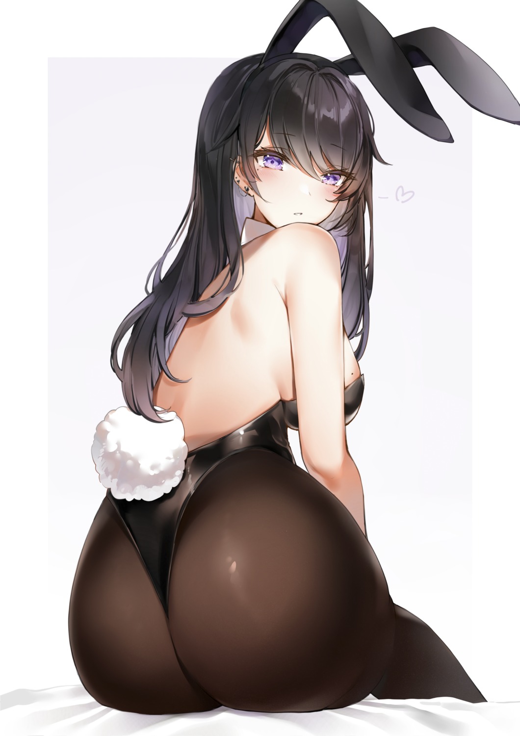 animal_ears ass bunny_ears bunny_girl no_bra pantyhose tail yukineko1018