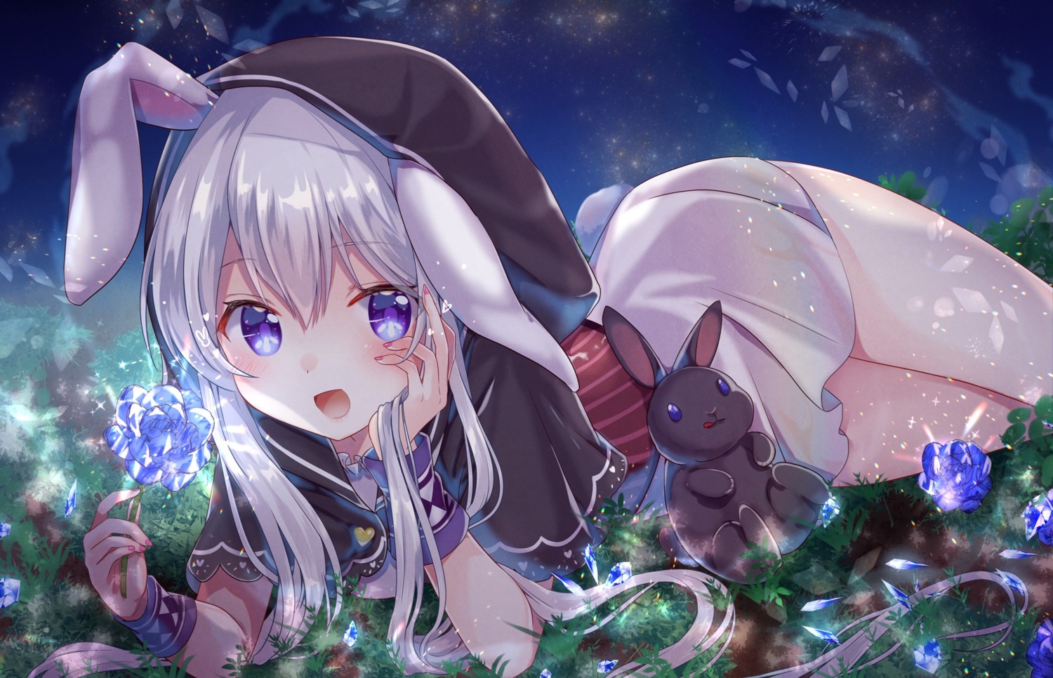 animal_ears bunny_ears gomano_rio tail