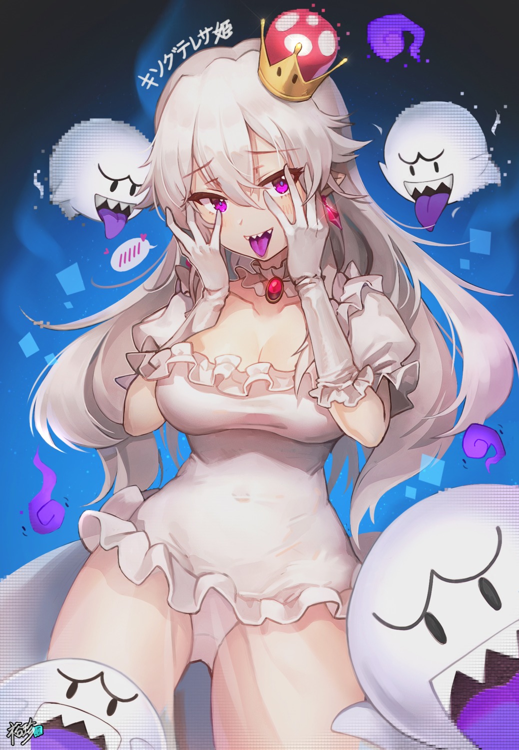 king_boo kyjsogom new_super_mario_bros._u_deluxe pantsu princess_king_boo see_through