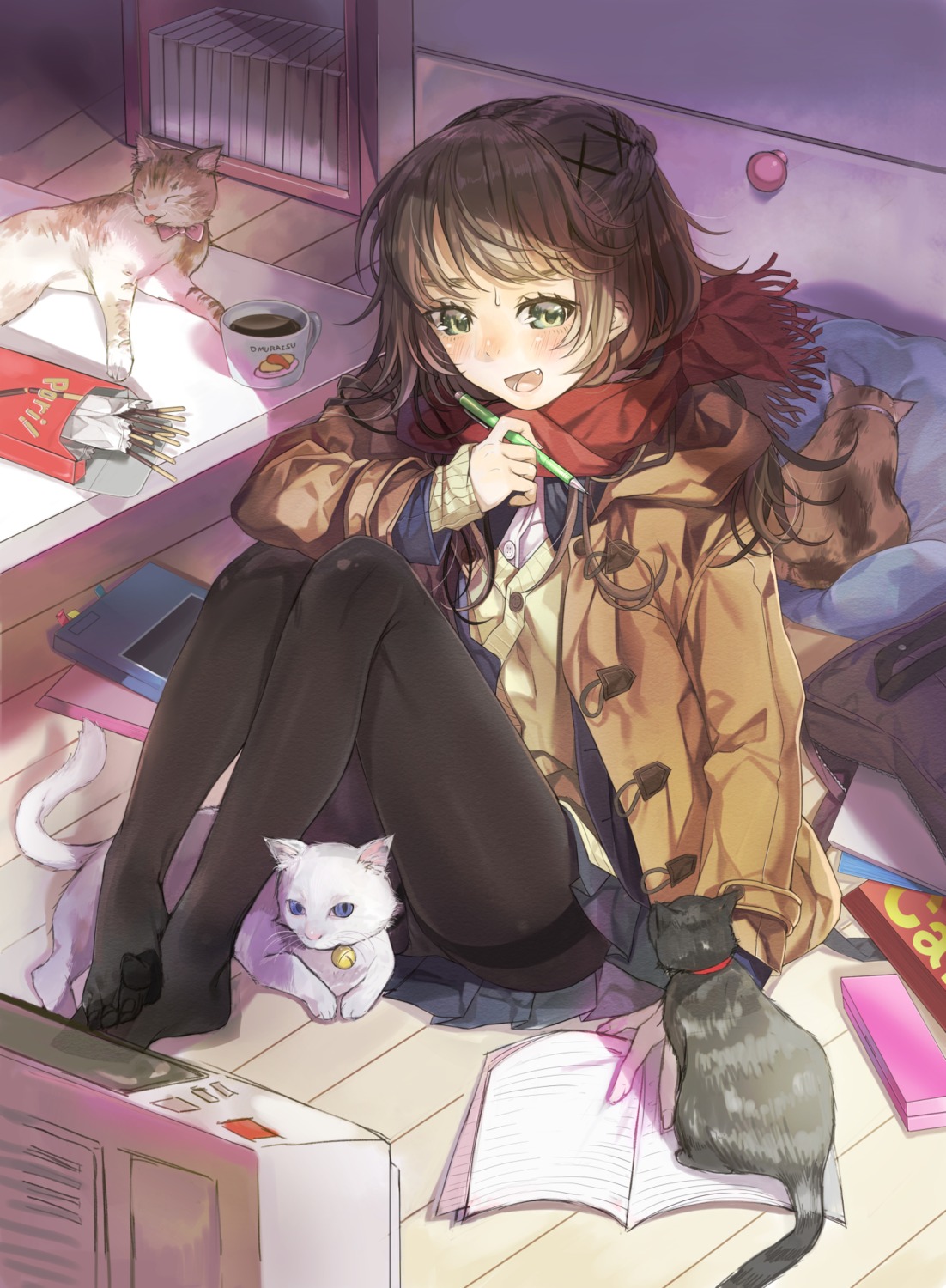 feet neko pantyhose sweater yana_mori