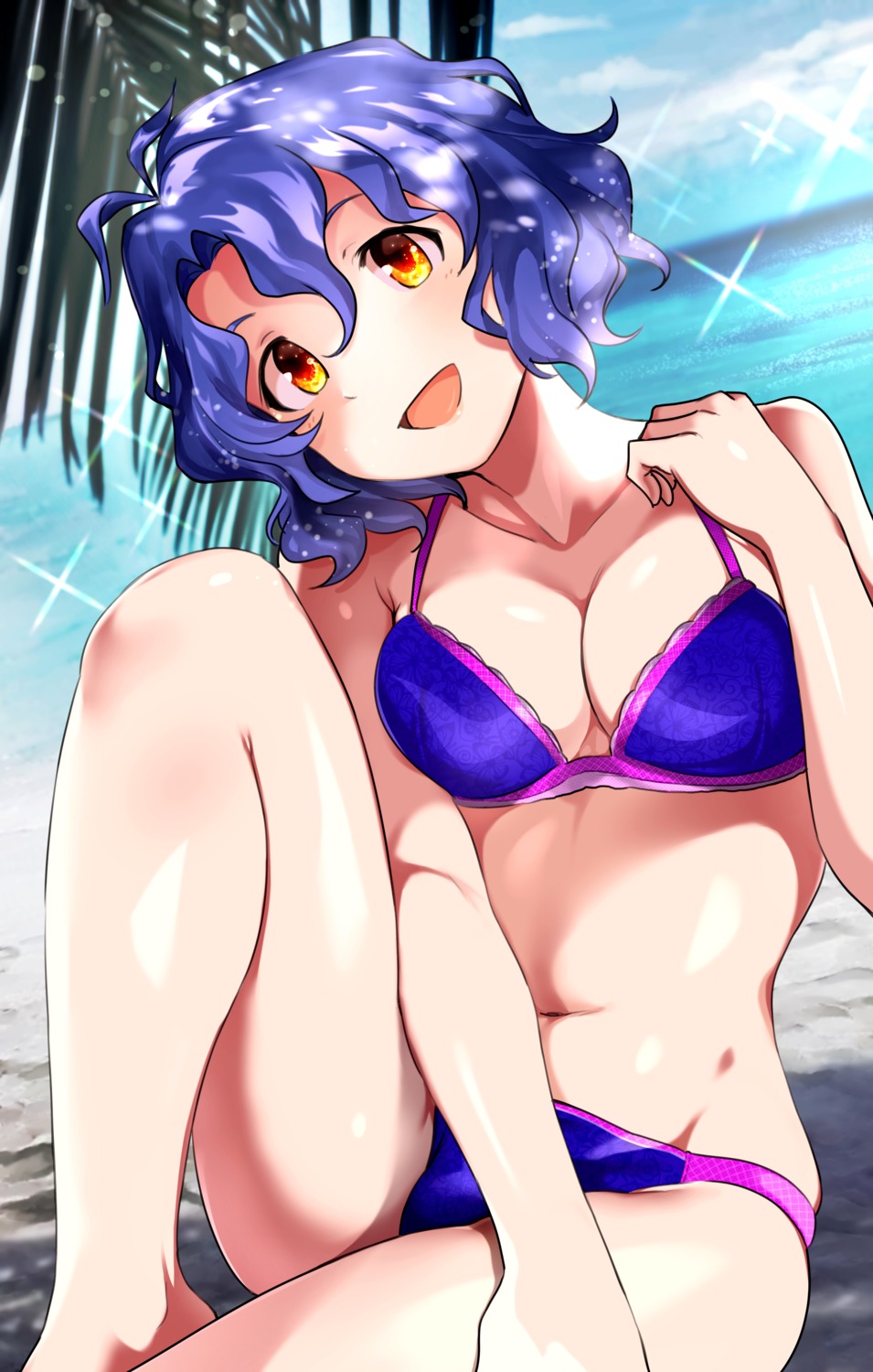 bikini breast_hold hanamasa_ono swimsuits the_idolm@ster the_idolm@ster_million_live! toyokawa_fuuka