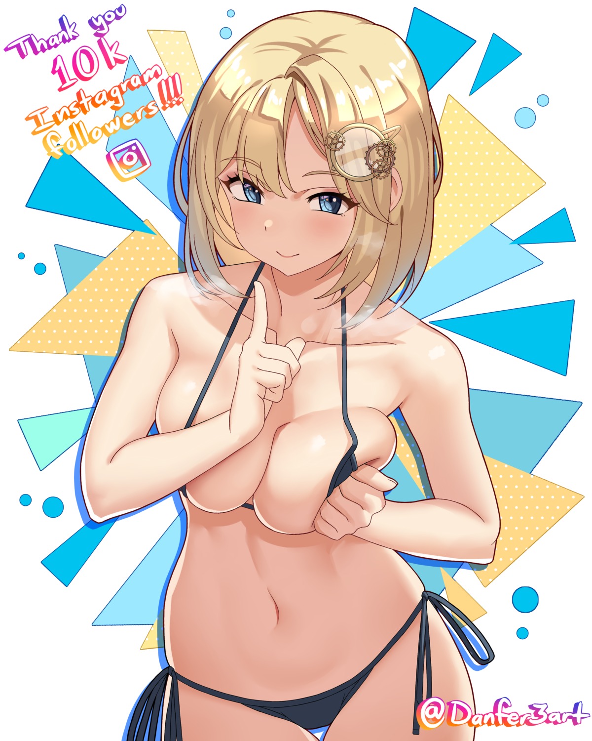 bikini breast_hold danfer3 hololive hololive_english swimsuits watson_amelia