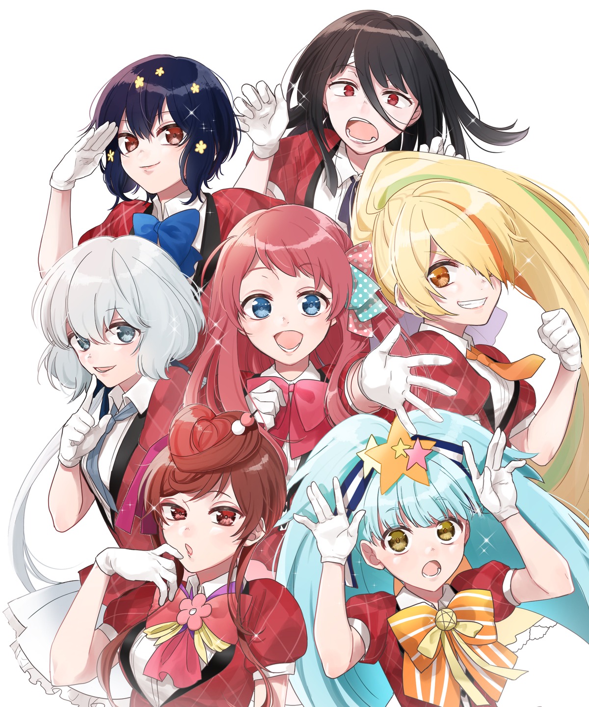 hoshikawa_lily konno_junko minamoto_sakura mizuno_ai nikaido_saki tagme trap uniform yamada_tae yuugiri_(zombieland_saga) zombieland_saga