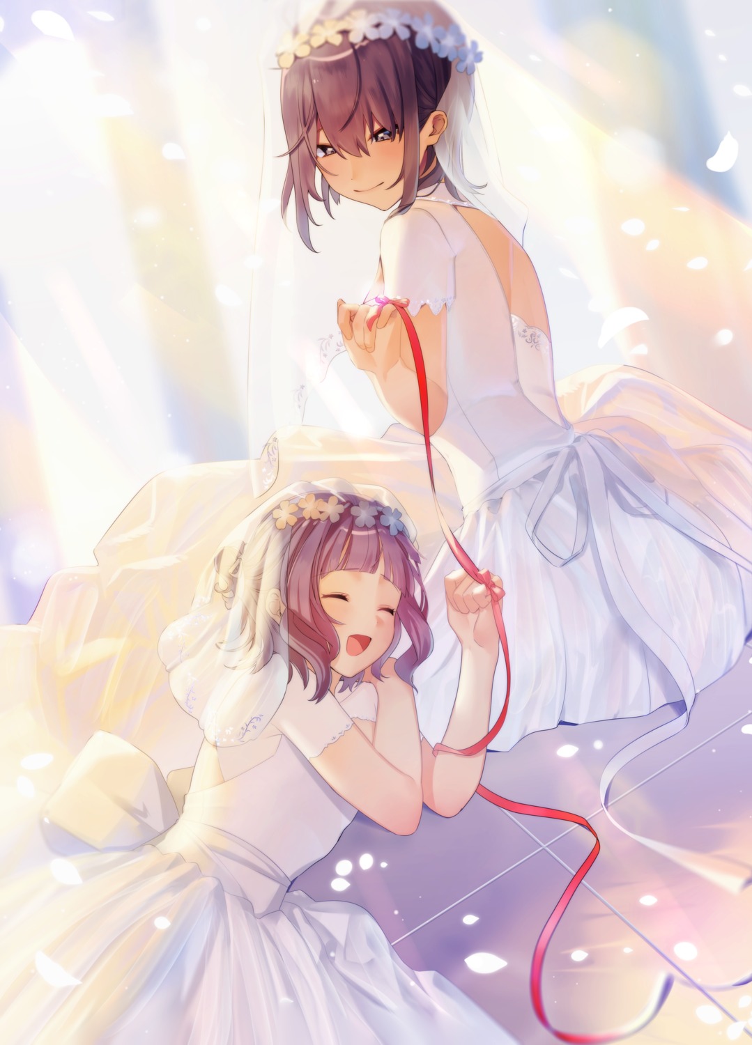 dress see_through simanerikotton wedding_dress yuri