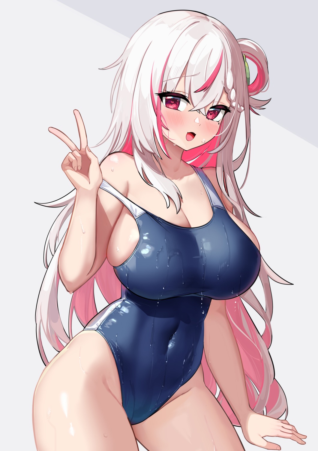 shuibo swimsuits wet wet_clothes