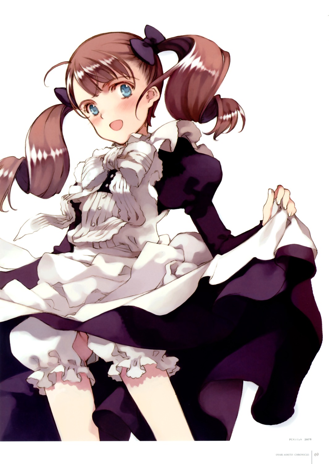 bloomers color_issue lolita_fashion maid oyari_ashito robinetta_ashley rondo_leaflet skirt_lift