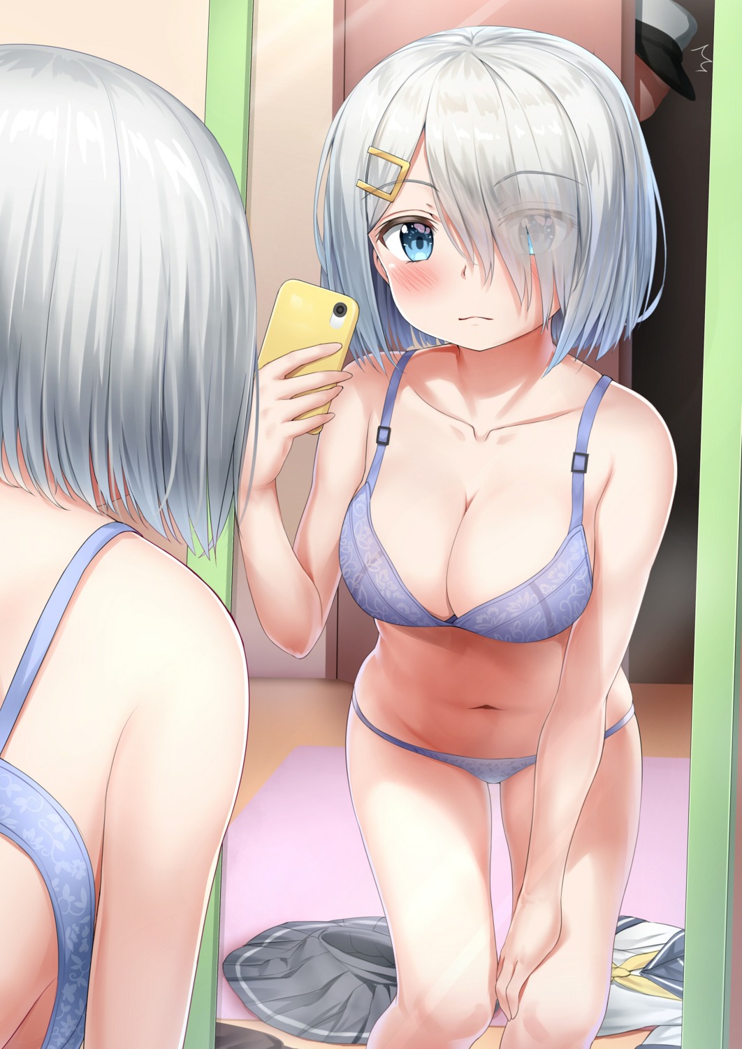 bra hamakaze_(kancolle) kantai_collection nedia_r pantsu