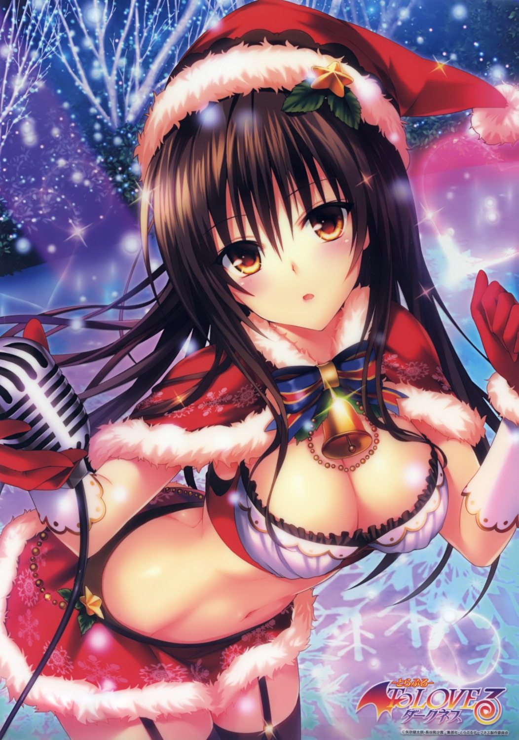 christmas cleavage kotegawa_yui stockings thighhighs to_love_ru to_love_ru_darkness yabuki_kentarou