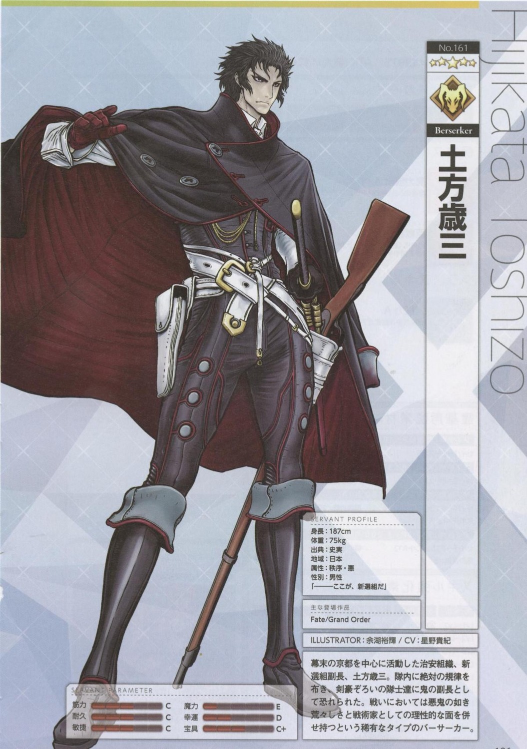 Yogo Yuuki Fate Grand Order Hijikata Toshizou Fate Grand Order Gun Male Profile Page Cropme Yande Re