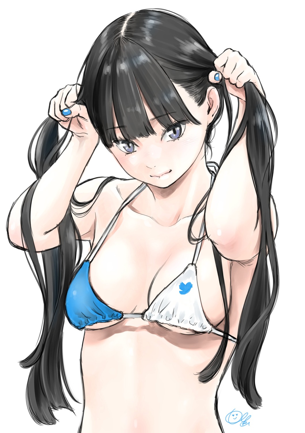 bikini_top key_(mangaka) sketch swimsuits