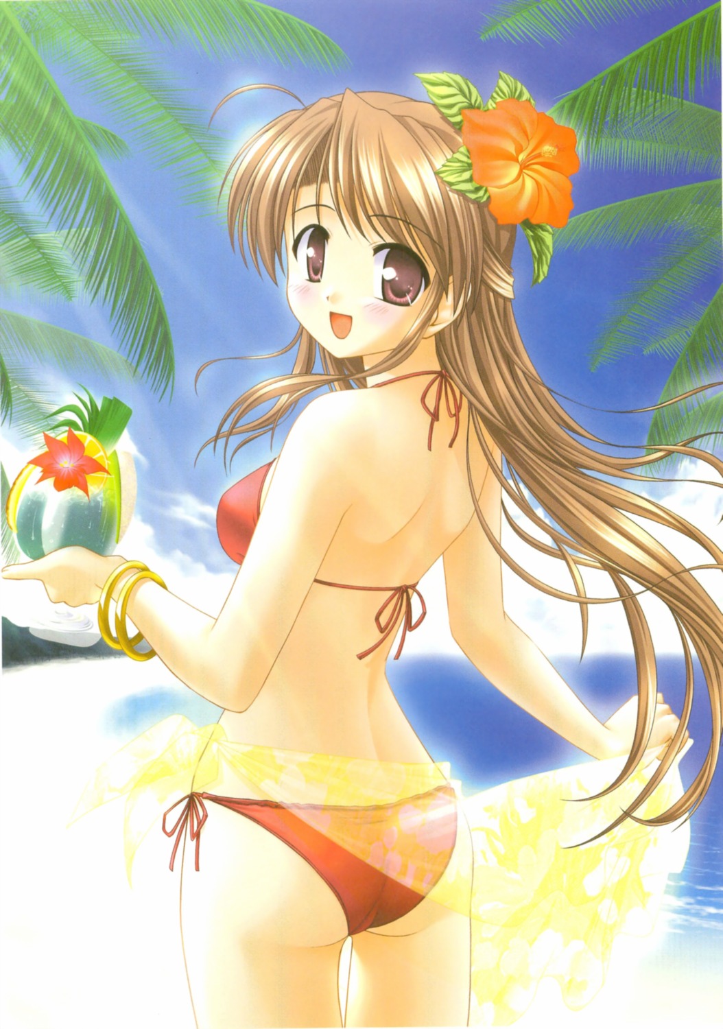 ass bekkankou bikini fujieda_honami swimsuits tsuki_wa_higashi_ni_hi_wa_nishi_ni