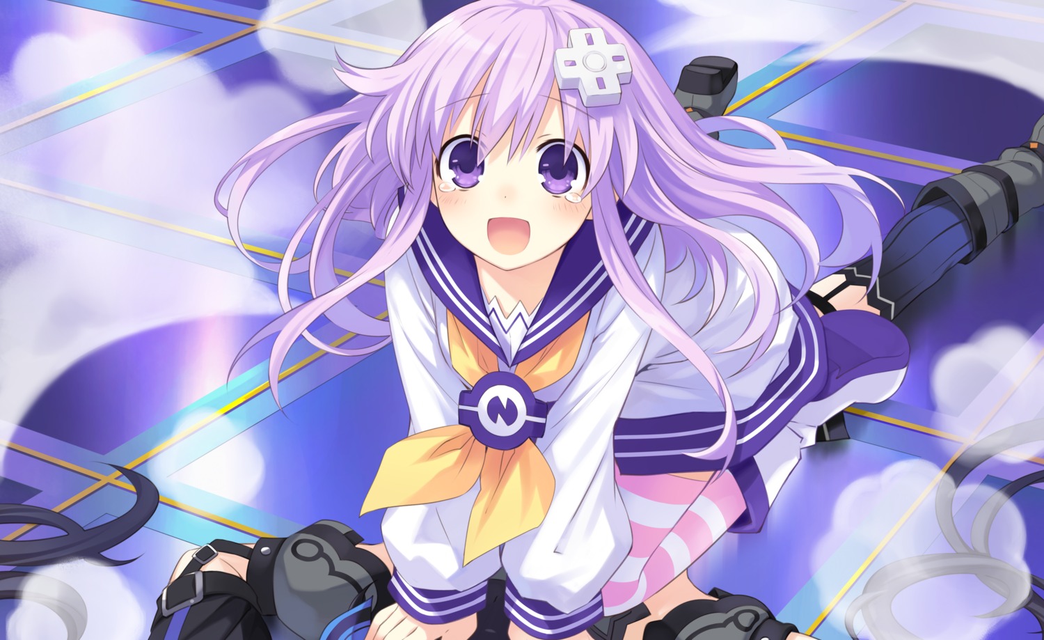 choujigen_game_neptune kami_jigen_game_neptune_v nepgear noire seifuku thighhighs tsunako