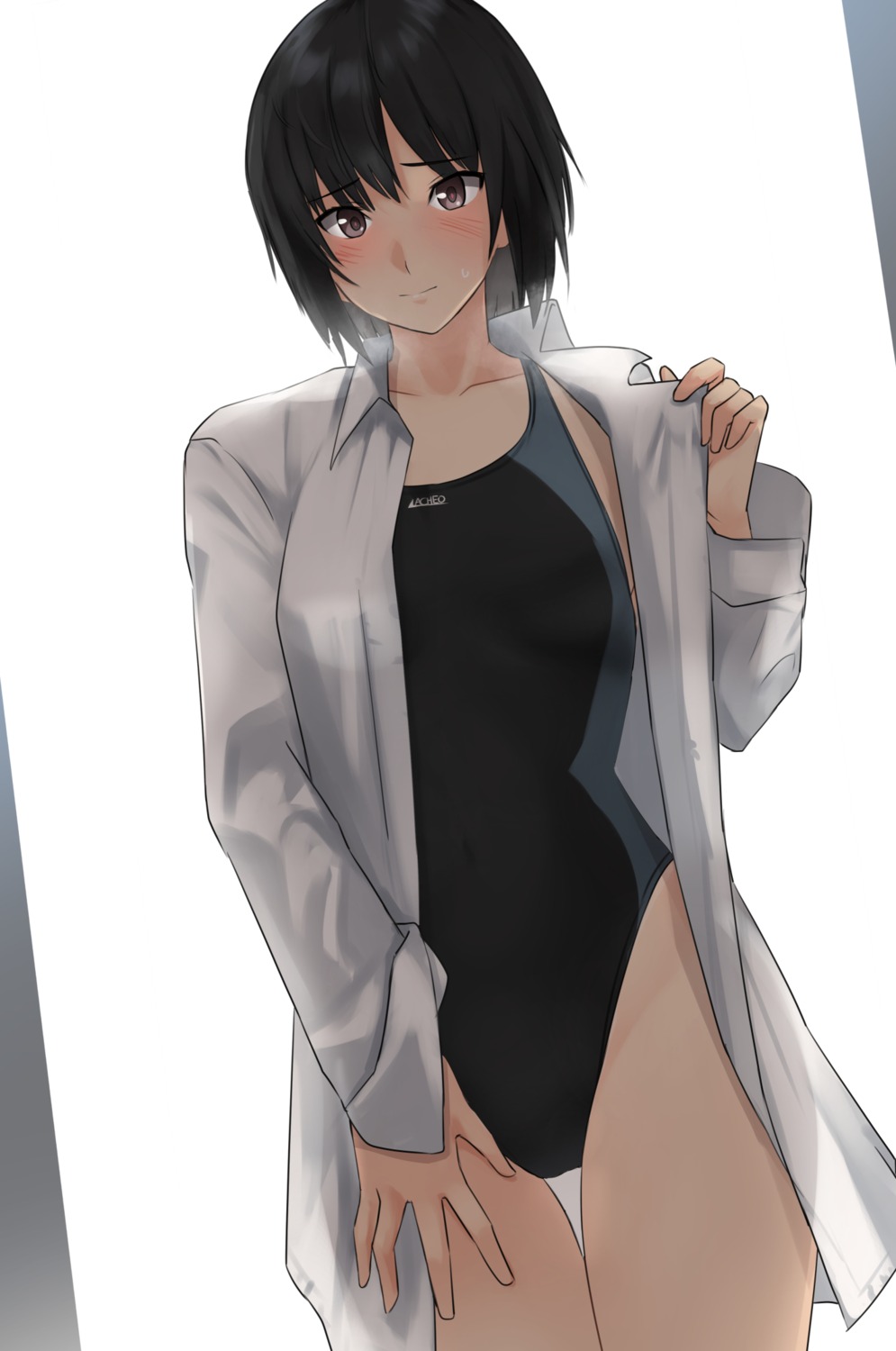 amagami dress_shirt nanasaki_ai see_through swimsuits undressing yoo_tenchi