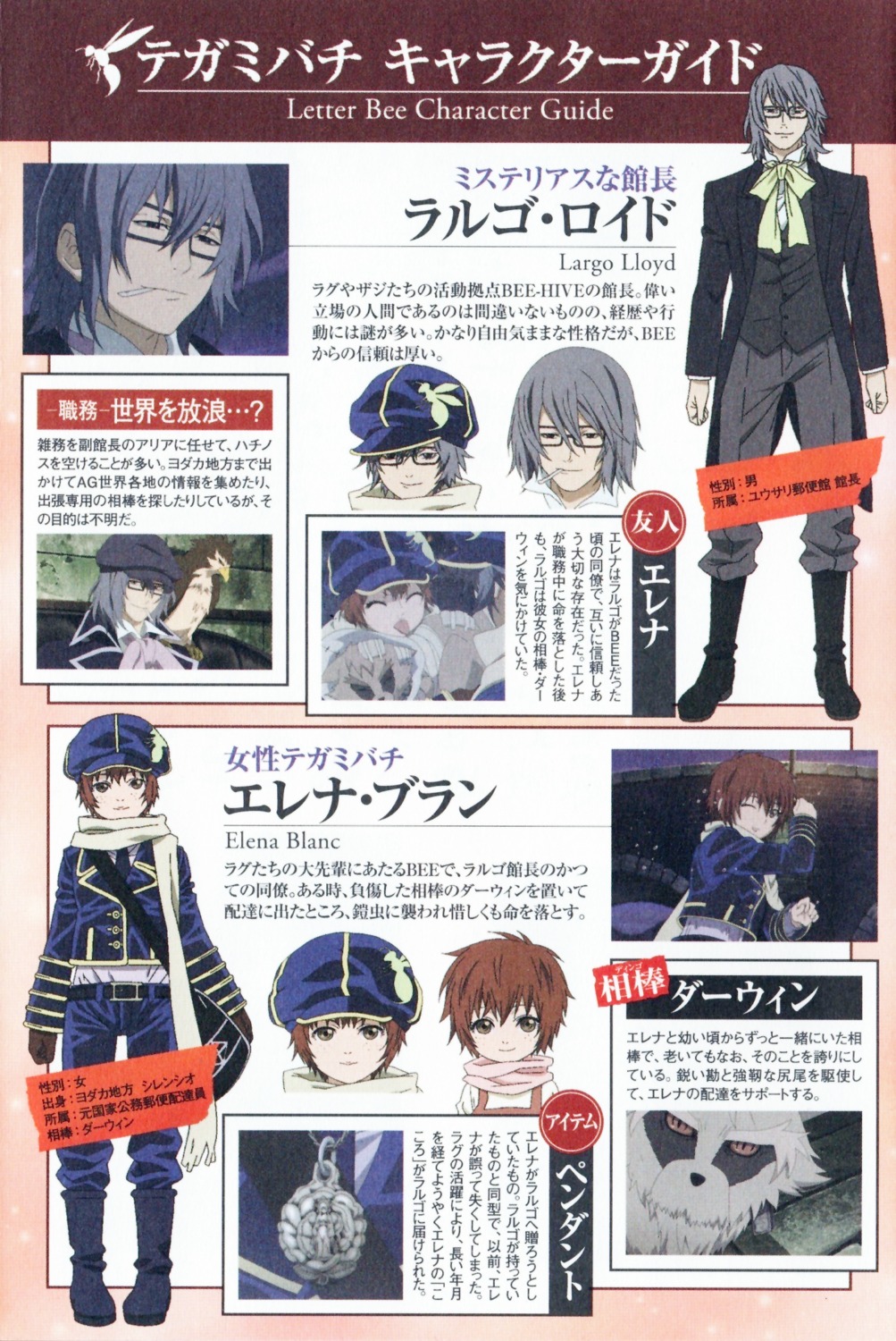 character_design largo_lyoid shiba_minako tegami_bachi uniform