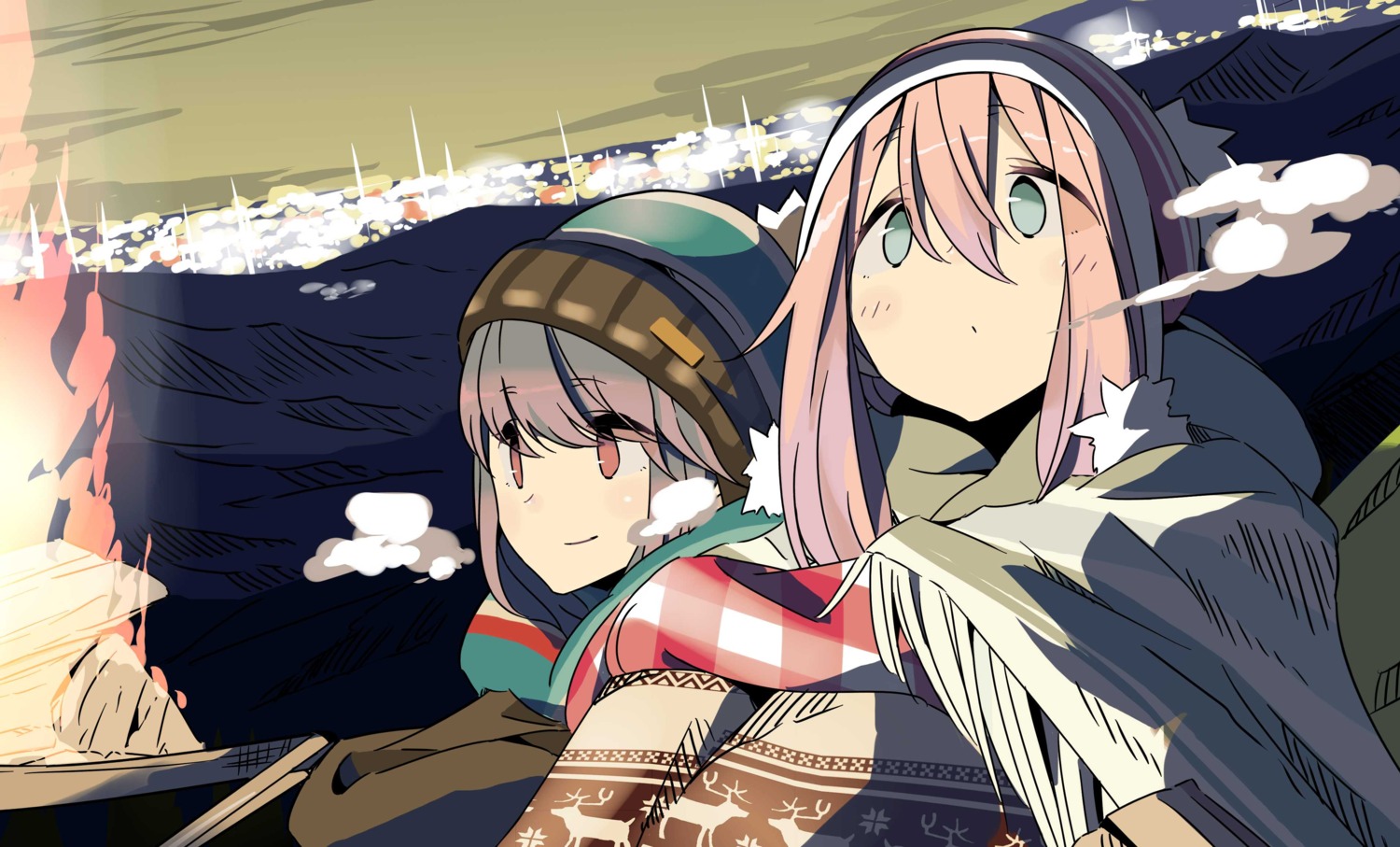 afro kagamihara_nadeshiko shima_rin yurucamp