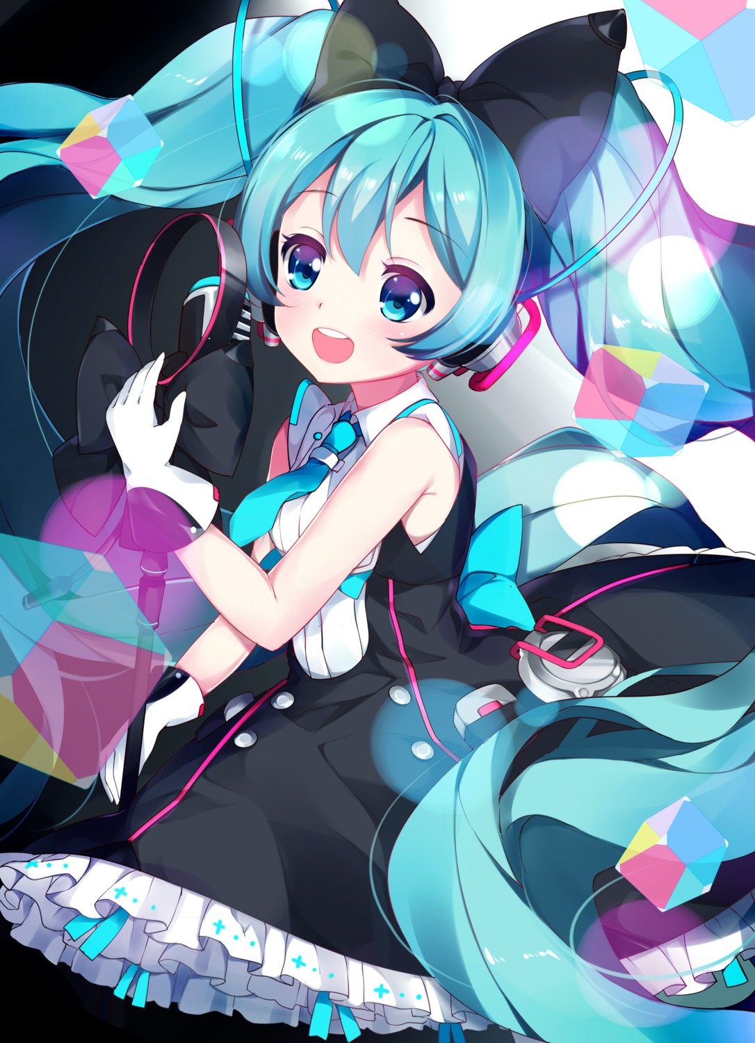 hatsune_miku headphones kikistark magical_mirai vocaloid