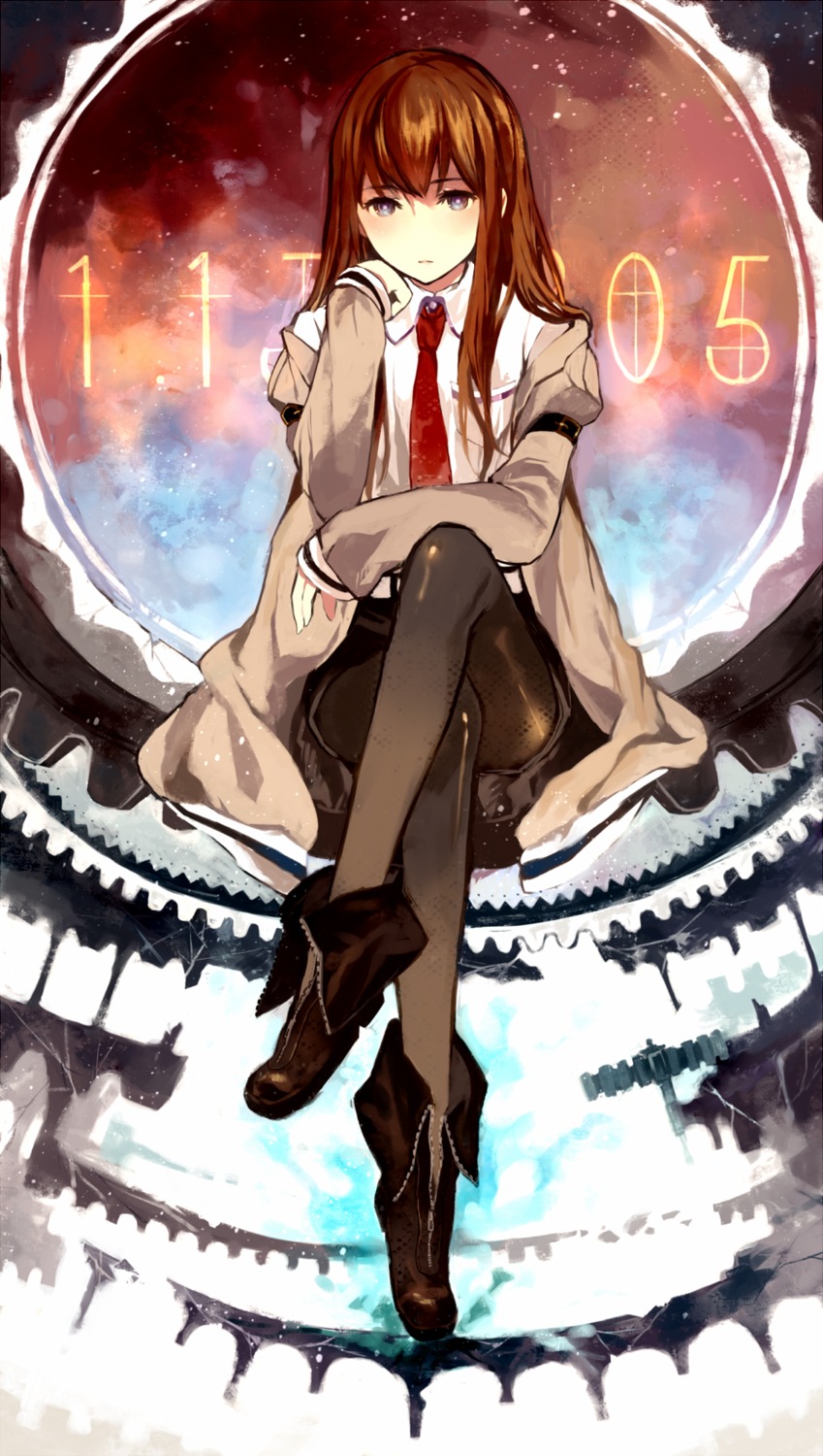 makise_kurisu pantyhose steins;gate tantan