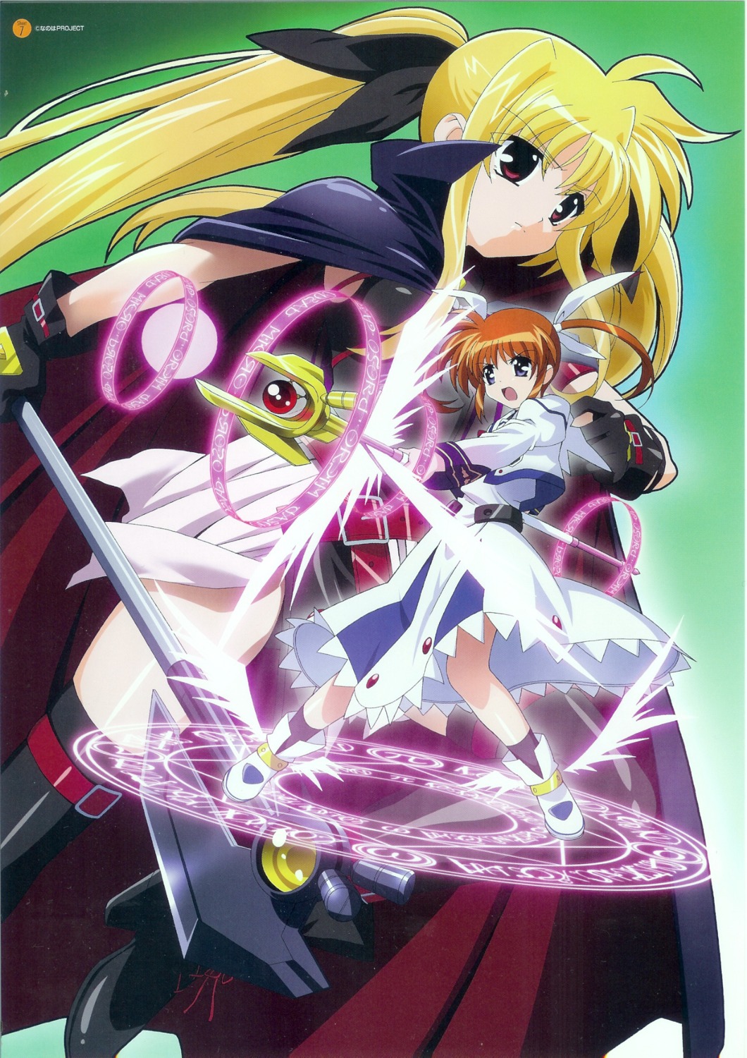 fate_testarossa mahou_shoujo_lyrical_nanoha okuda_yasuhiro screening takamachi_nanoha