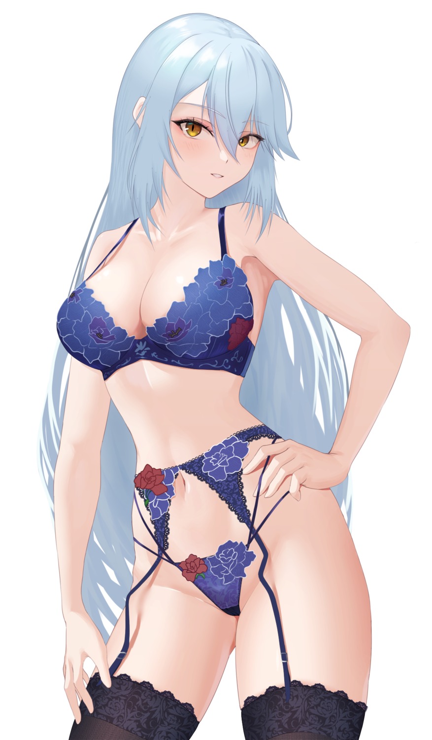 bra garter_belt lingerie lyfe pantsu snowbreak:_containment_zone sona_konohatori stockings thighhighs thong