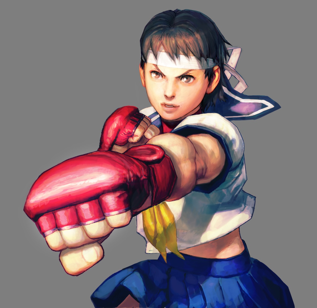 capcom kasugano_sakura rival_schools seifuku street_fighter street_fighter_zero street_fighter_zero_2 transparent_png