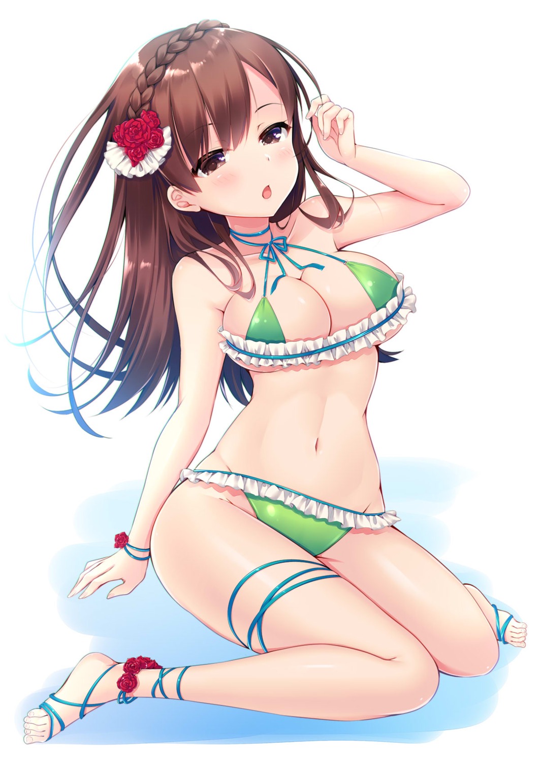 bikini kantai_collection ko_yu ooi_(kancolle) swimsuits