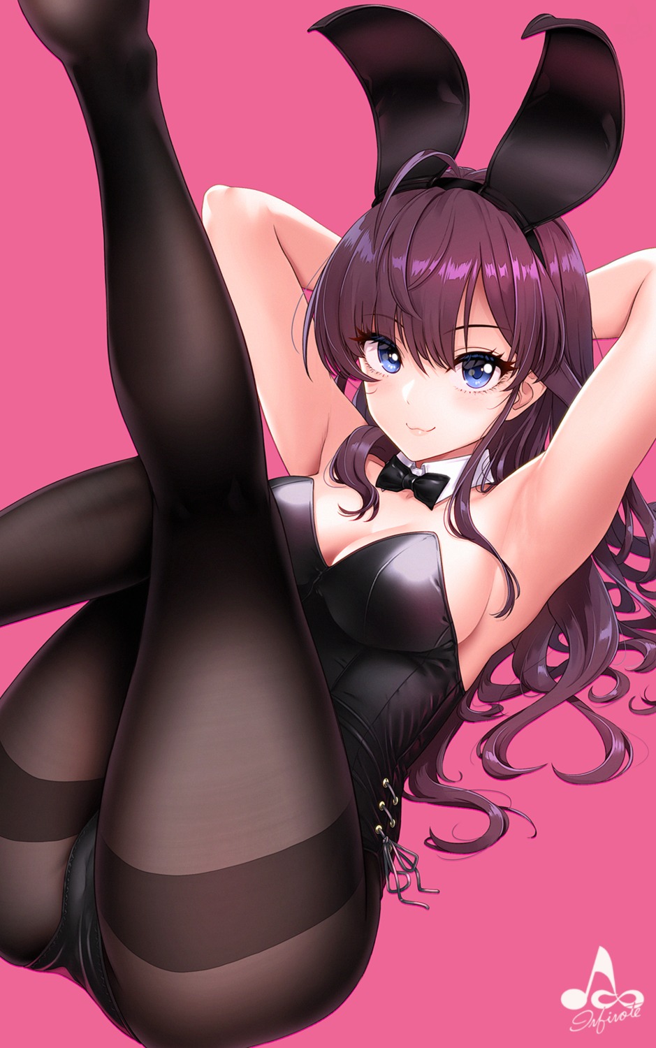 animal_ears bunny_ears bunny_girl cameltoe cleavage ichinose_shiki infinote pantyhose the_idolm@ster the_idolm@ster_cinderella_girls