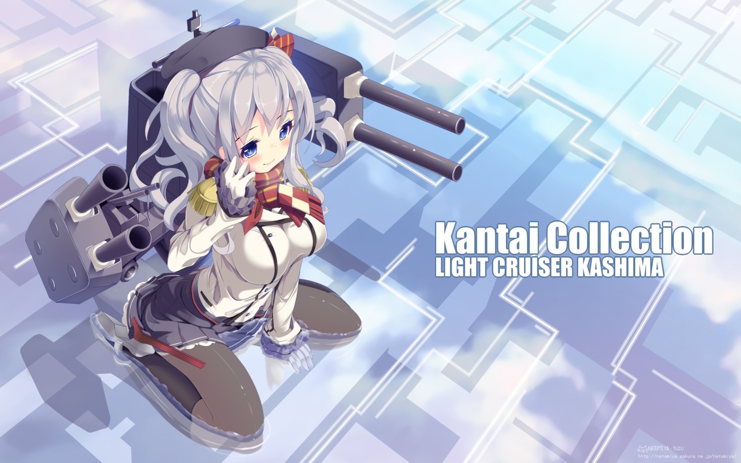 heels kantai_collection kashima_(kancolle) natsumiya_yuzu pantyhose uniform wallpaper