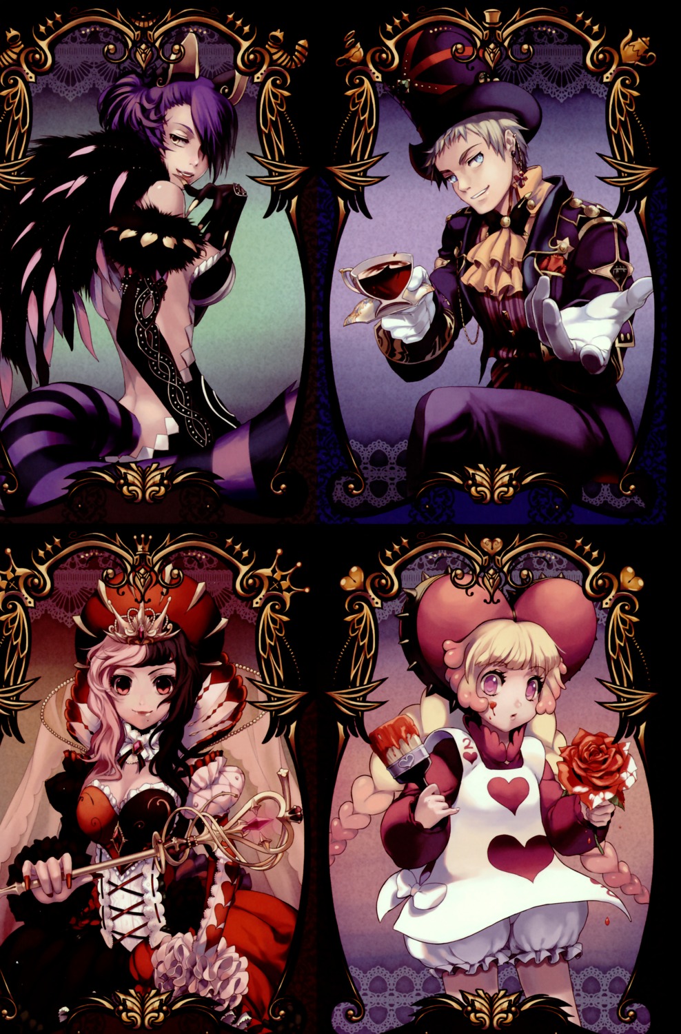 alice_in_wonderland bloomers cheshire_cat dress lim_gayeun mad_hatter queen_of_hearts