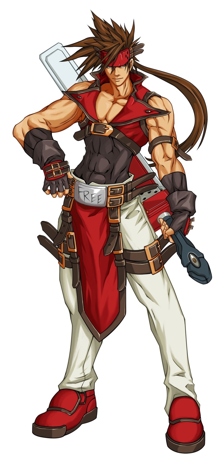 guilty_gear guilty_gear_xx_accent_core male sol_badguy weapon