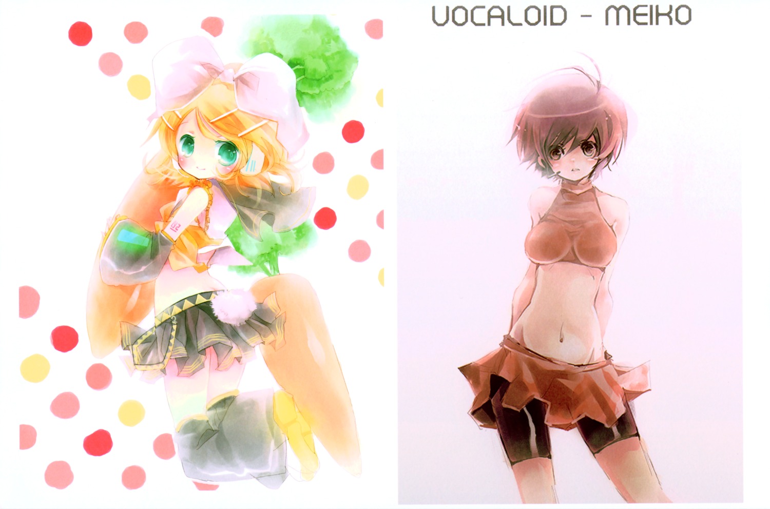 kagamine_rin meiko shimeko vocaloid