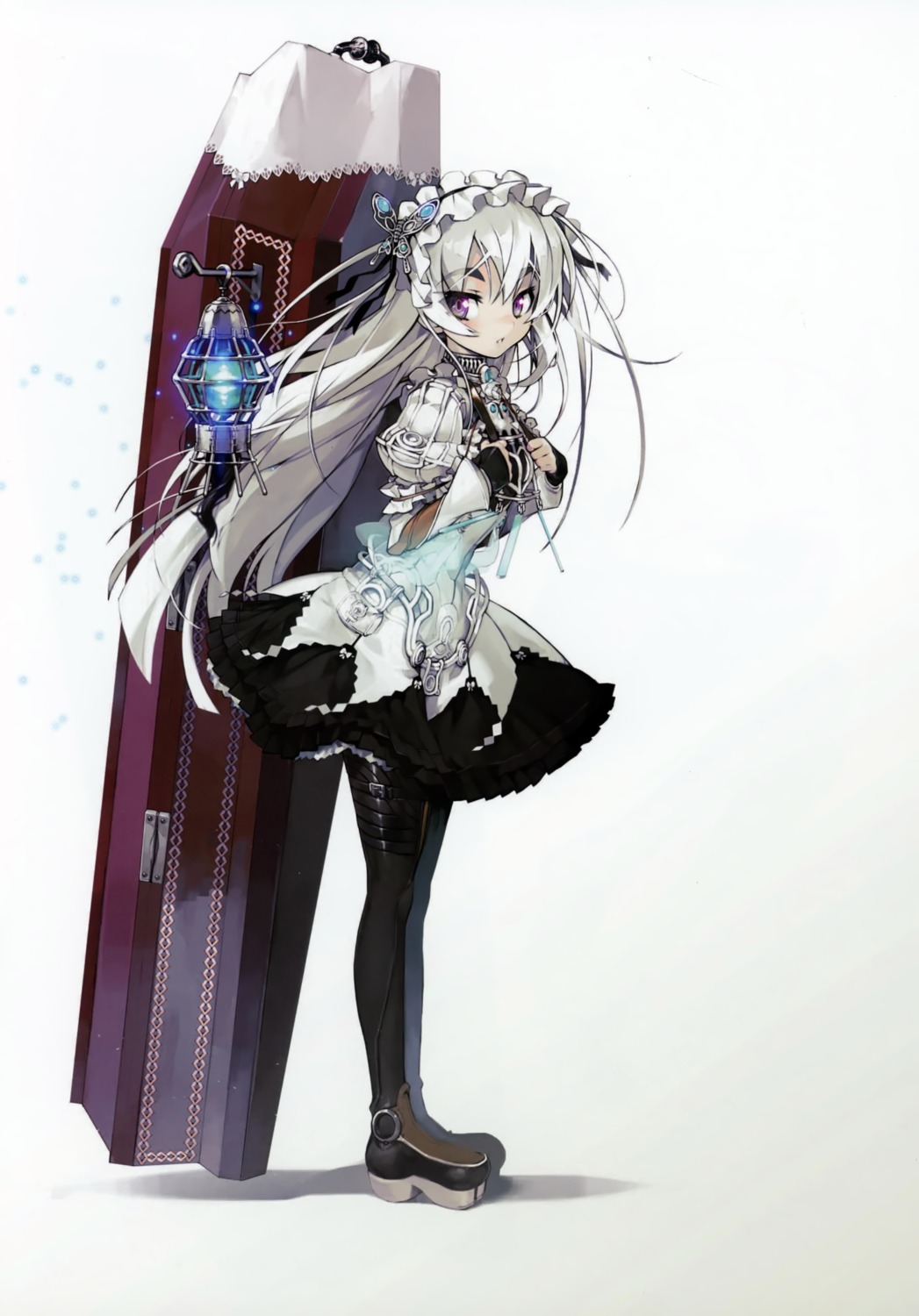 chaika_trabant gothic_lolita heels hitsugi_no_chaika lolita_fashion namaniku_atk thighhighs