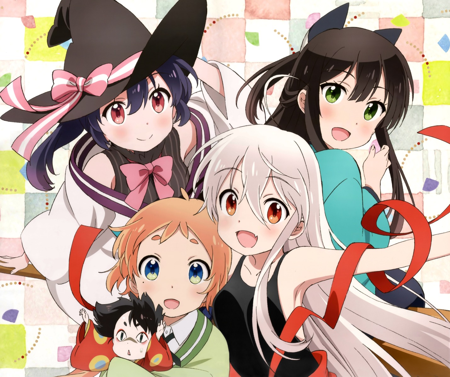 chiya_(urara_meirochou) japanese_clothes natsume_nono tatsumi_kon urara_meirochou witch yukimi_koume