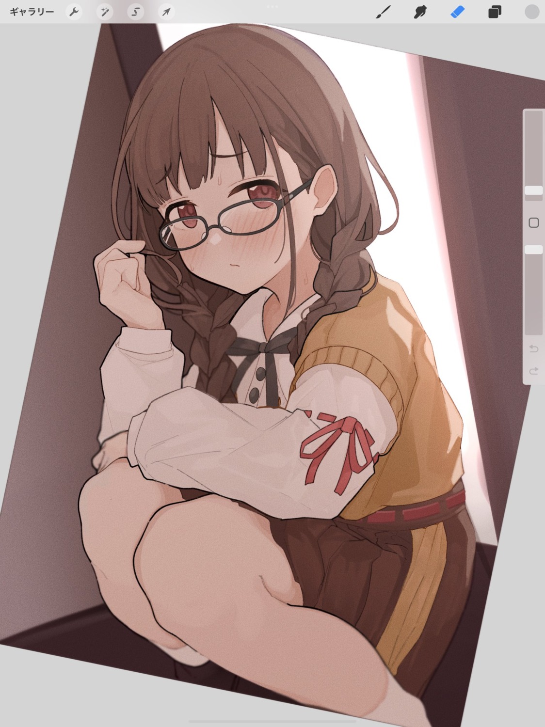 megane misekai_555 sonoda_chiyoko sweater the_idolm@ster the_idolm@ster_shiny_colors