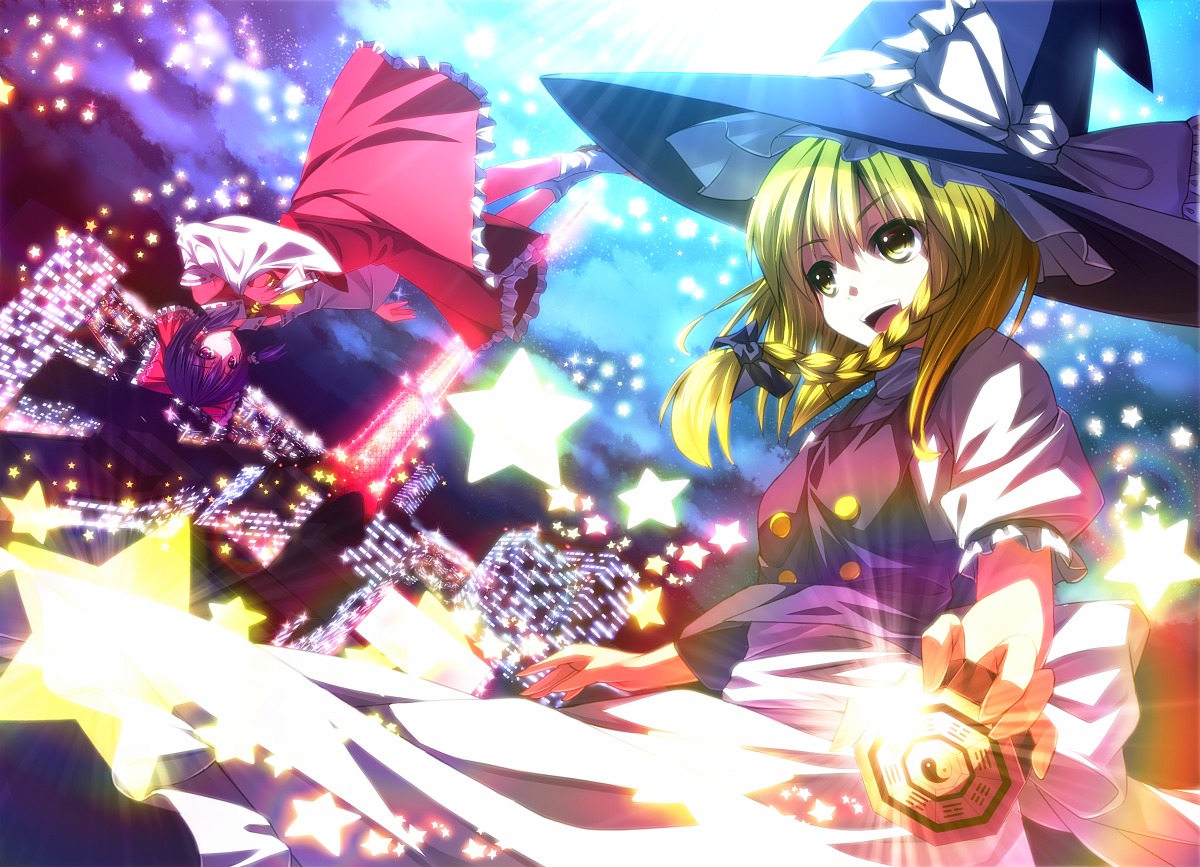 hakurei_reimu kirisame_marisa ryosios touhou