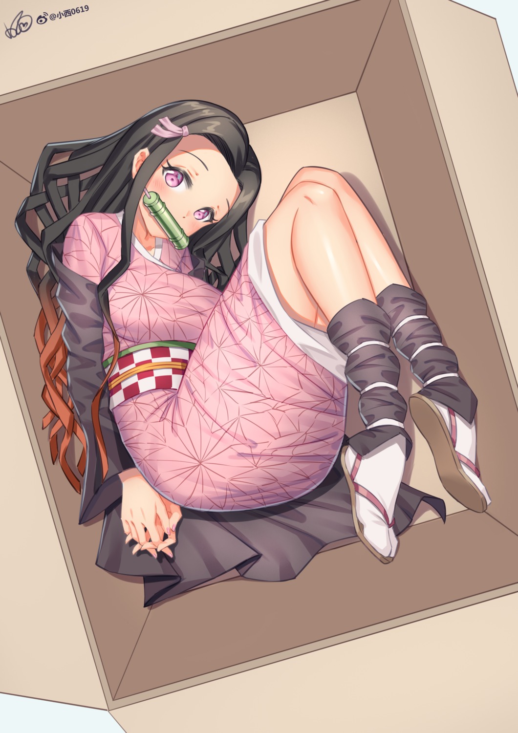 japanese_clothes kamado_nezuko kimetsu_no_yaiba konishi_(565112307)