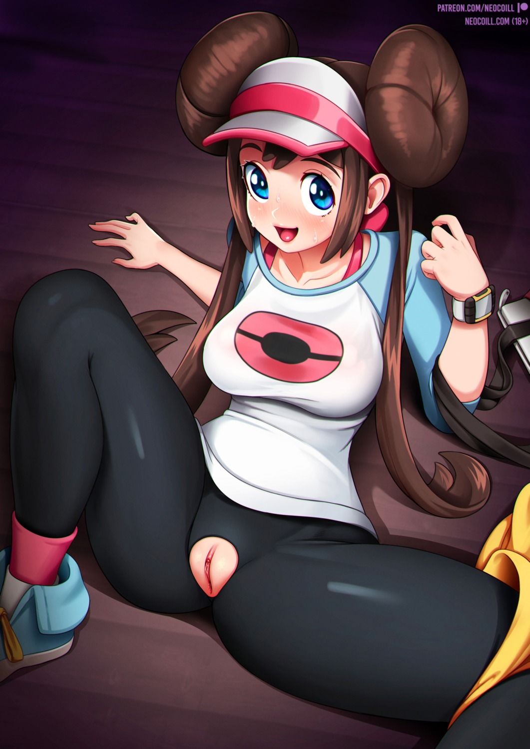 mei_(pokemon) neocoill nopan pantyhose pokemon pokemon_b2w2 pussy torn_clothes uncensored