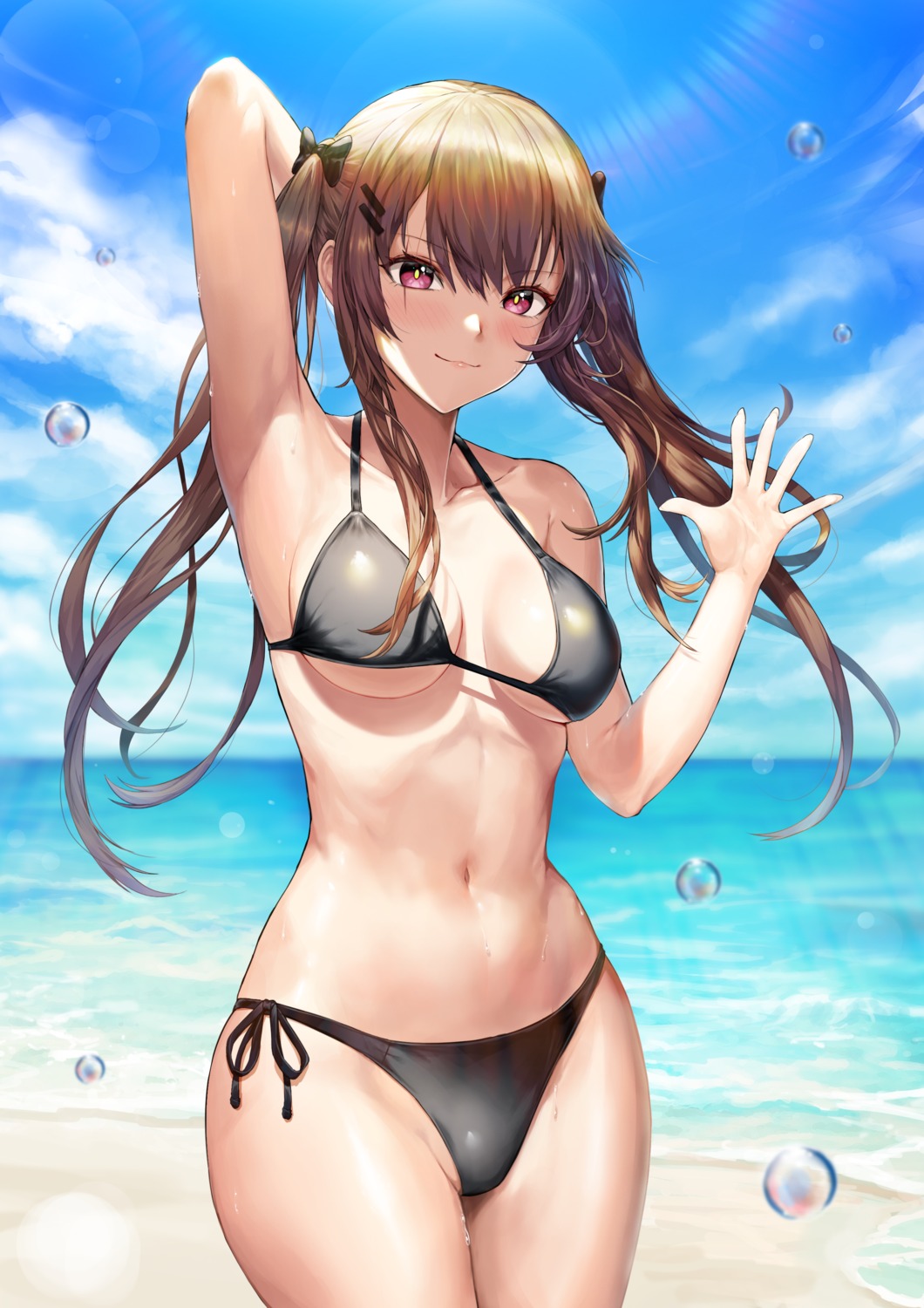 bikini girls_frontline greem_bang swimsuits ump9_(girls_frontline) wet