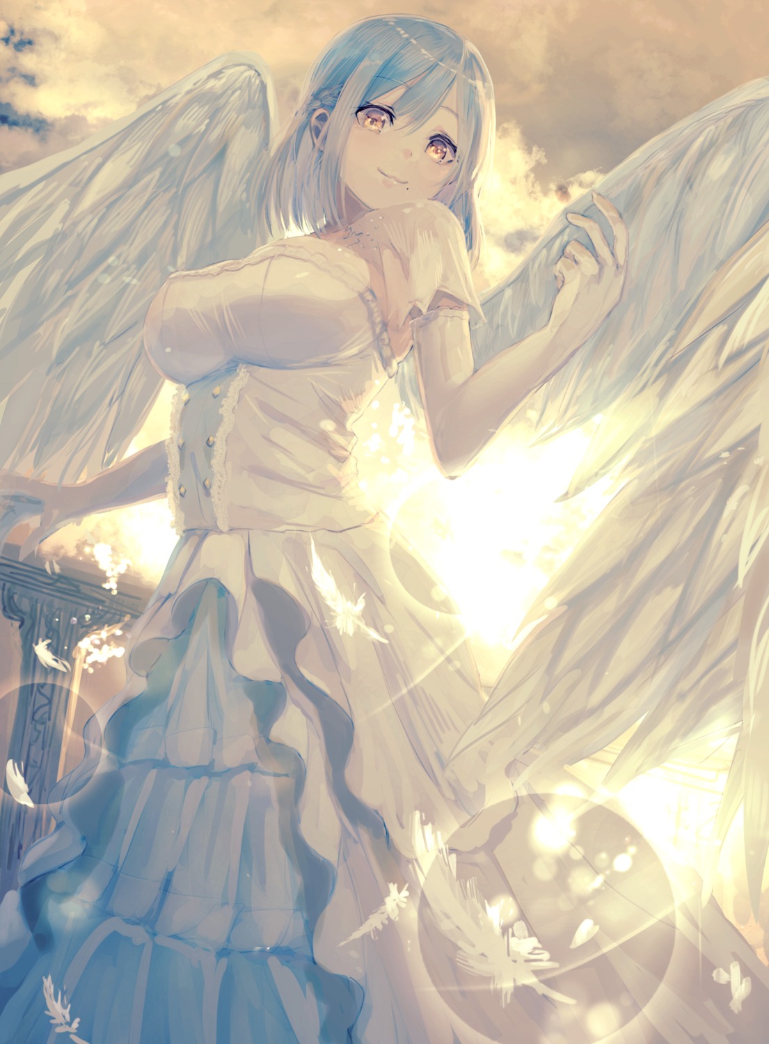 dress misaki_nonaka nijisanji wings