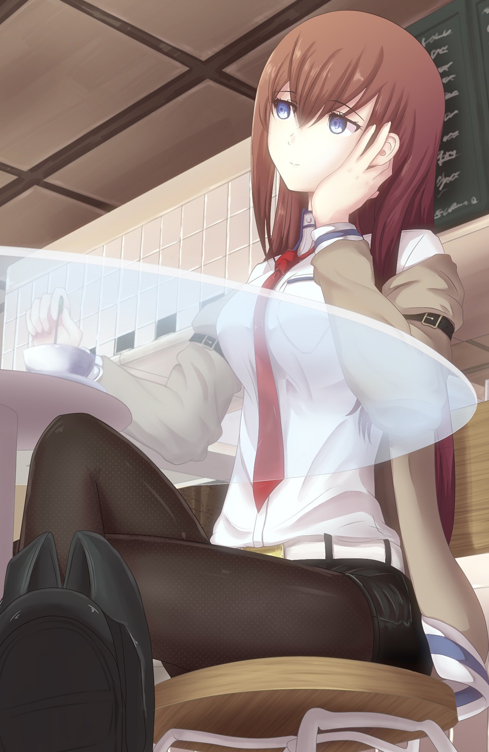 makise_kurisu steins;gate tenchou_no_matsumoto