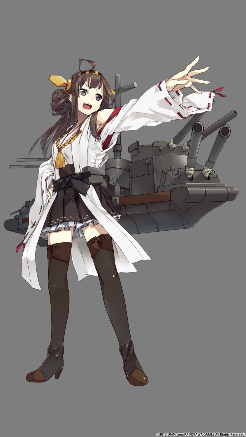 kantai_collection kongou_(kancolle) konishi stockings thighhighs transparent_png